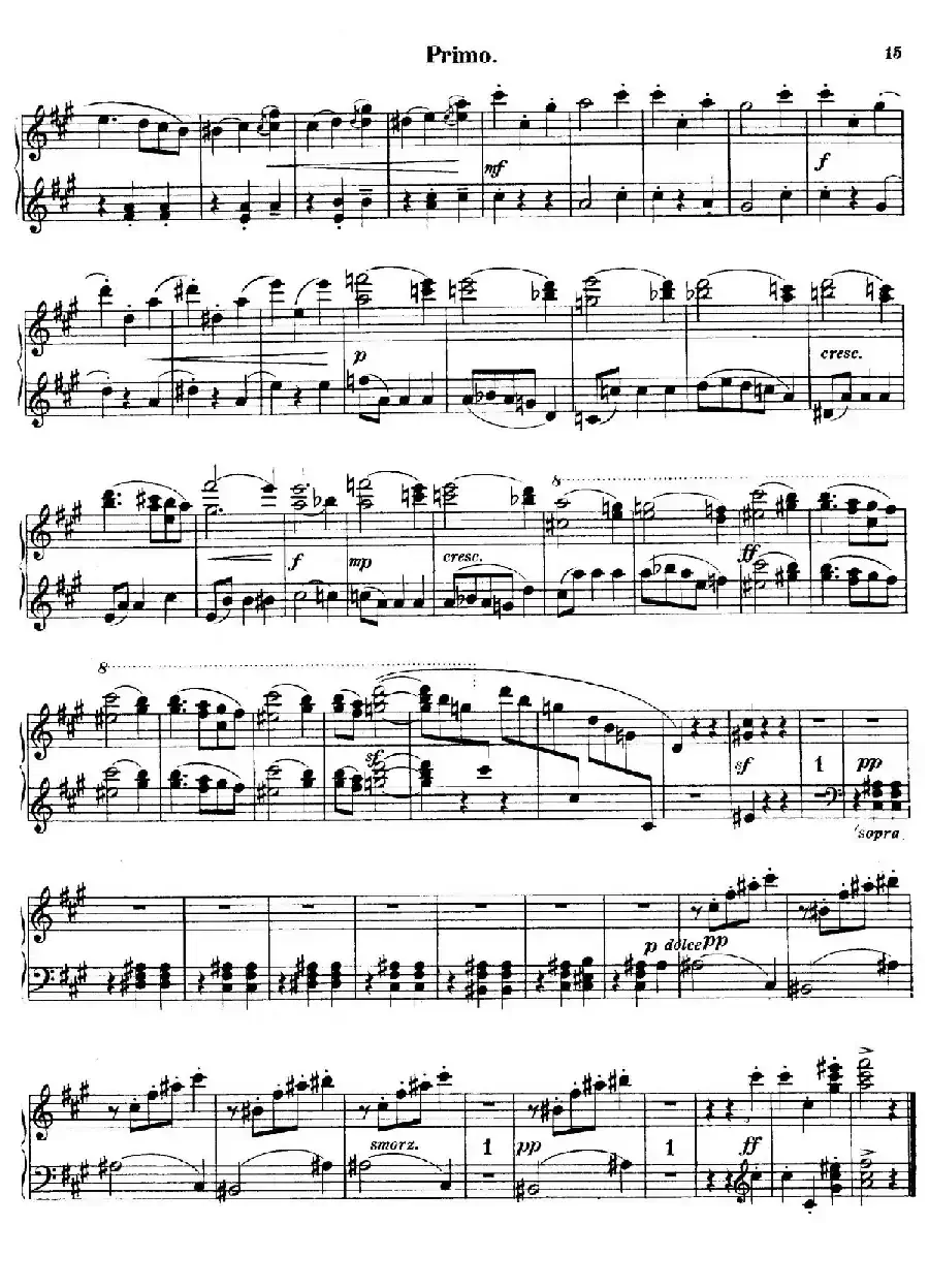 Walzer Op.3 - 4 hands（圆舞曲·四手联弹）