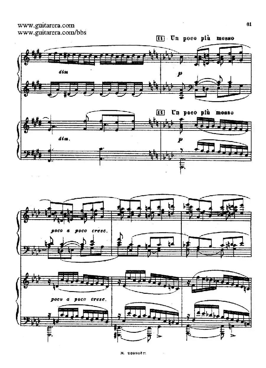 第二双钢琴组曲 Suite for Two Pianos No.2 Op.17（3. 浪漫曲 Romance）