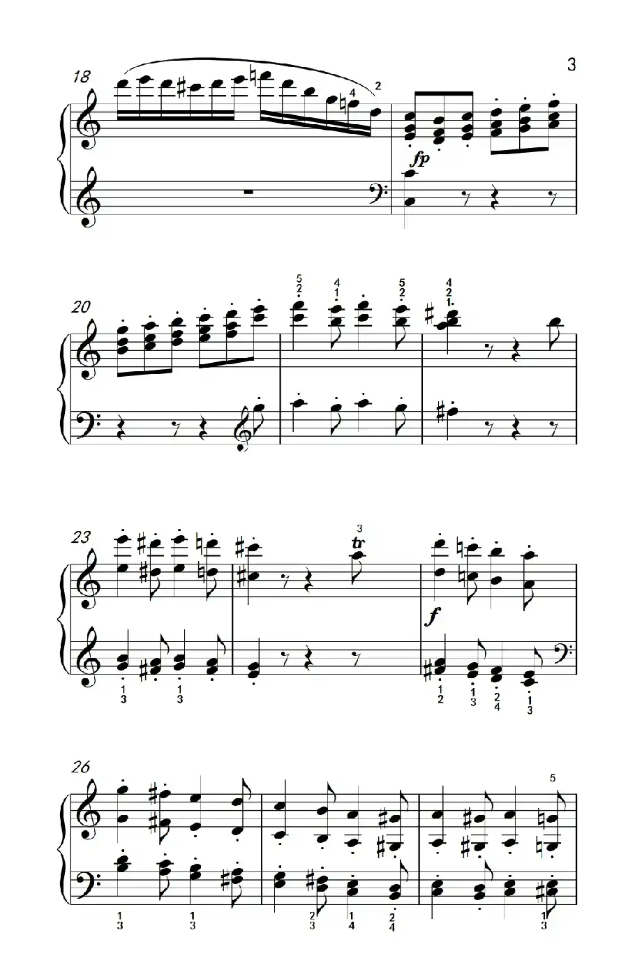 奏鸣曲 Opus 2 Nr.3 第四乐章(贝多芬奏鸣曲集 1)