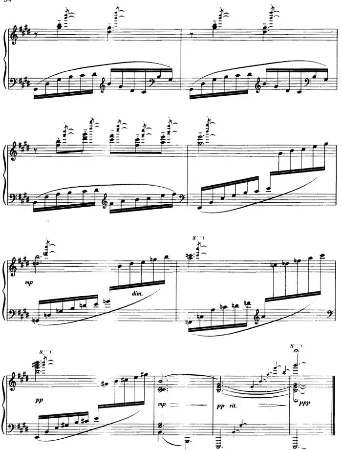 前奏曲六首·(4)摇篮曲