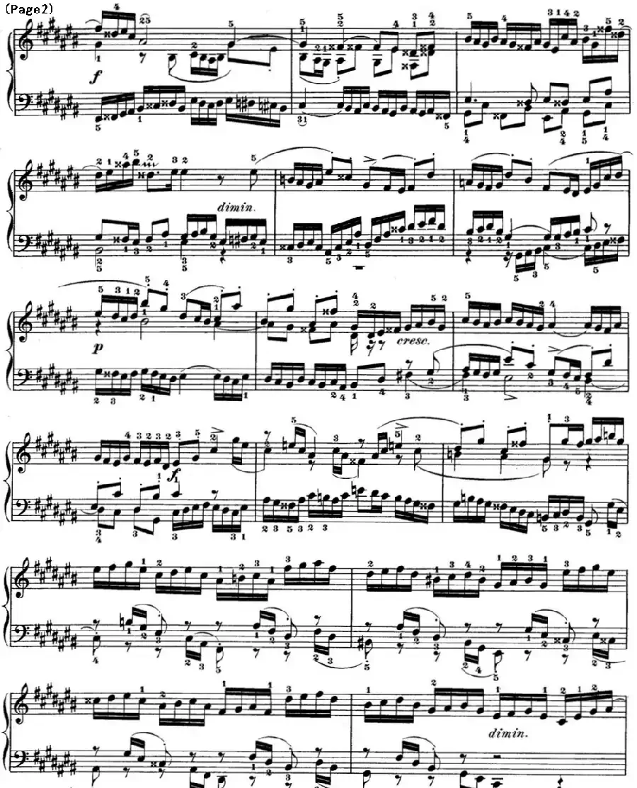 巴赫《平均律钢琴曲集·第一卷》之赋格曲（NO.3）