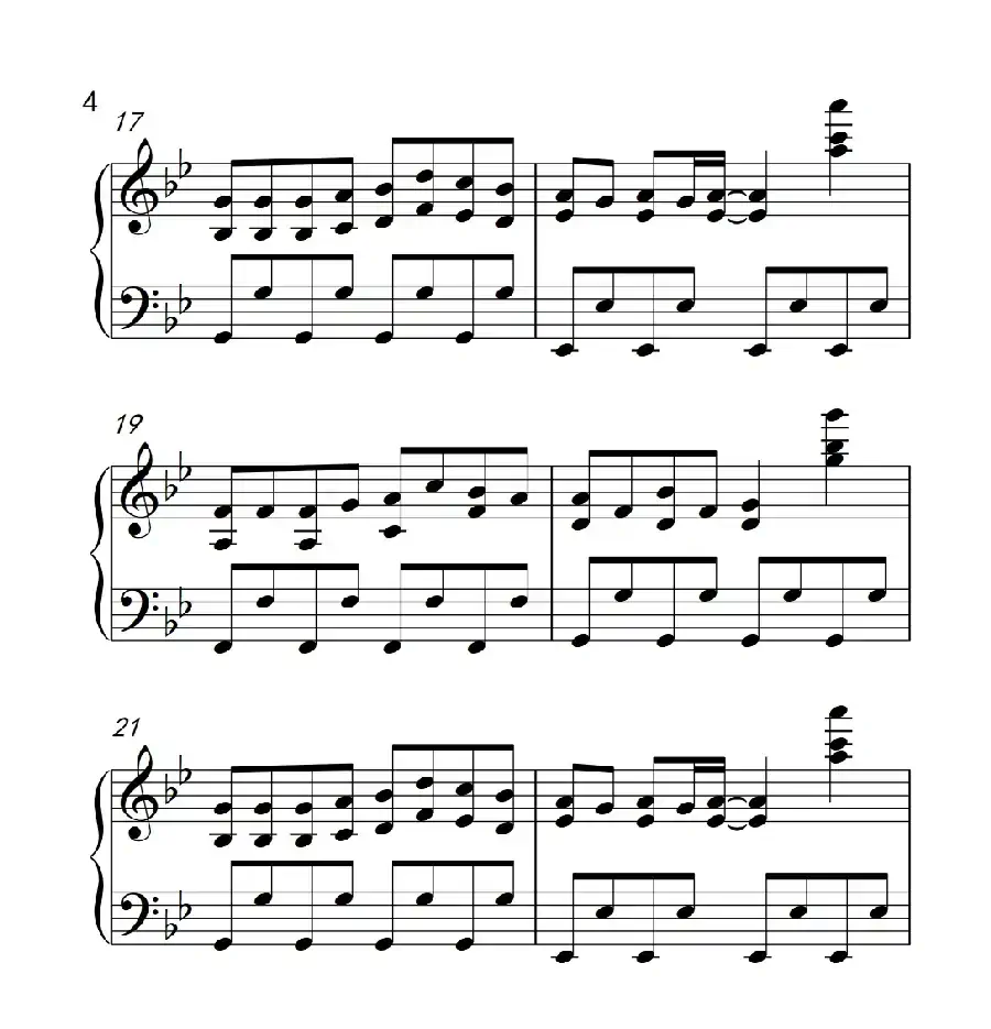 小苹果(《弹吧音教》制谱版)