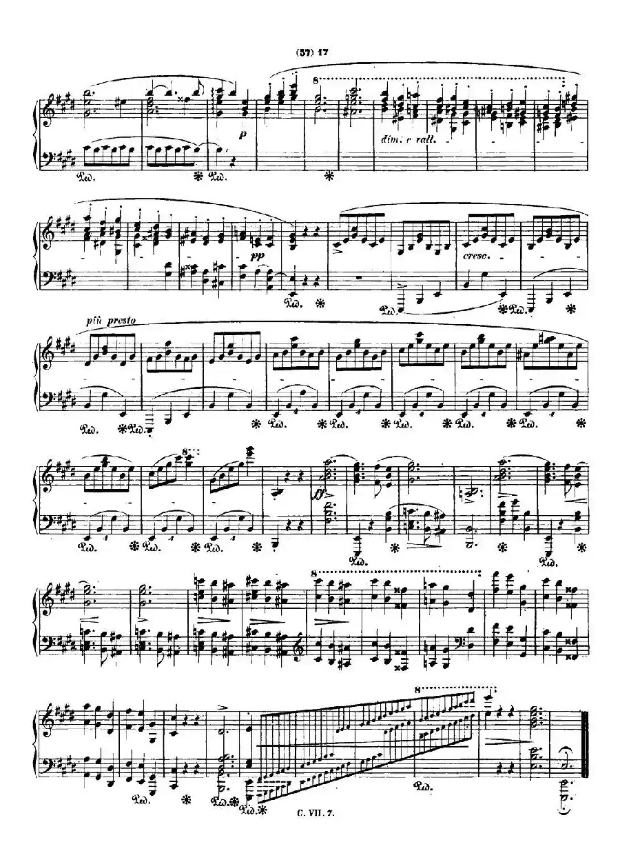 肖邦 钢琴谐谑曲 Chopin Scherzo（No.4  E大调，Op.54）