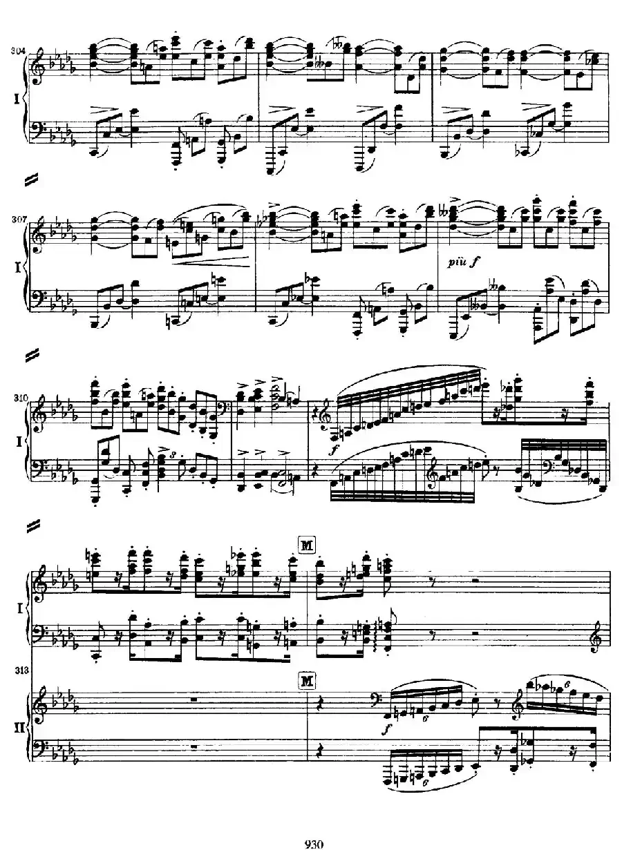 降B大调第二钢琴协奏曲 （P31——40）