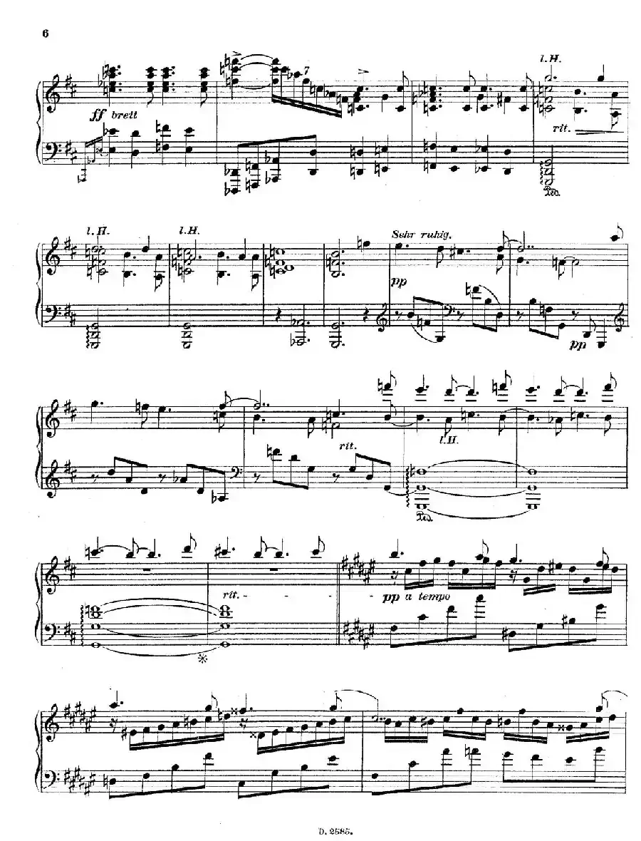 Fantasien über Gedichte von Richard Dehmel Op.9（德默尔之诗幻想曲2. 幸福的森林）