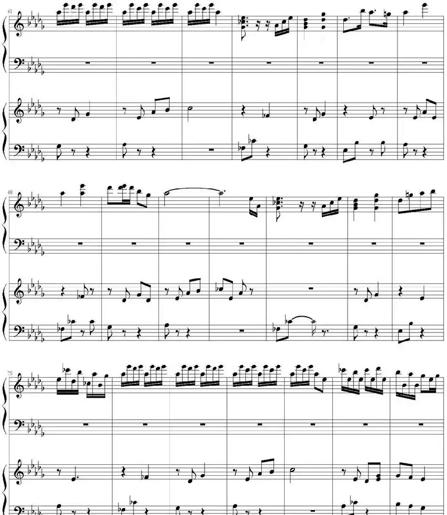 Flower Dance（花舞）（四手联弹）