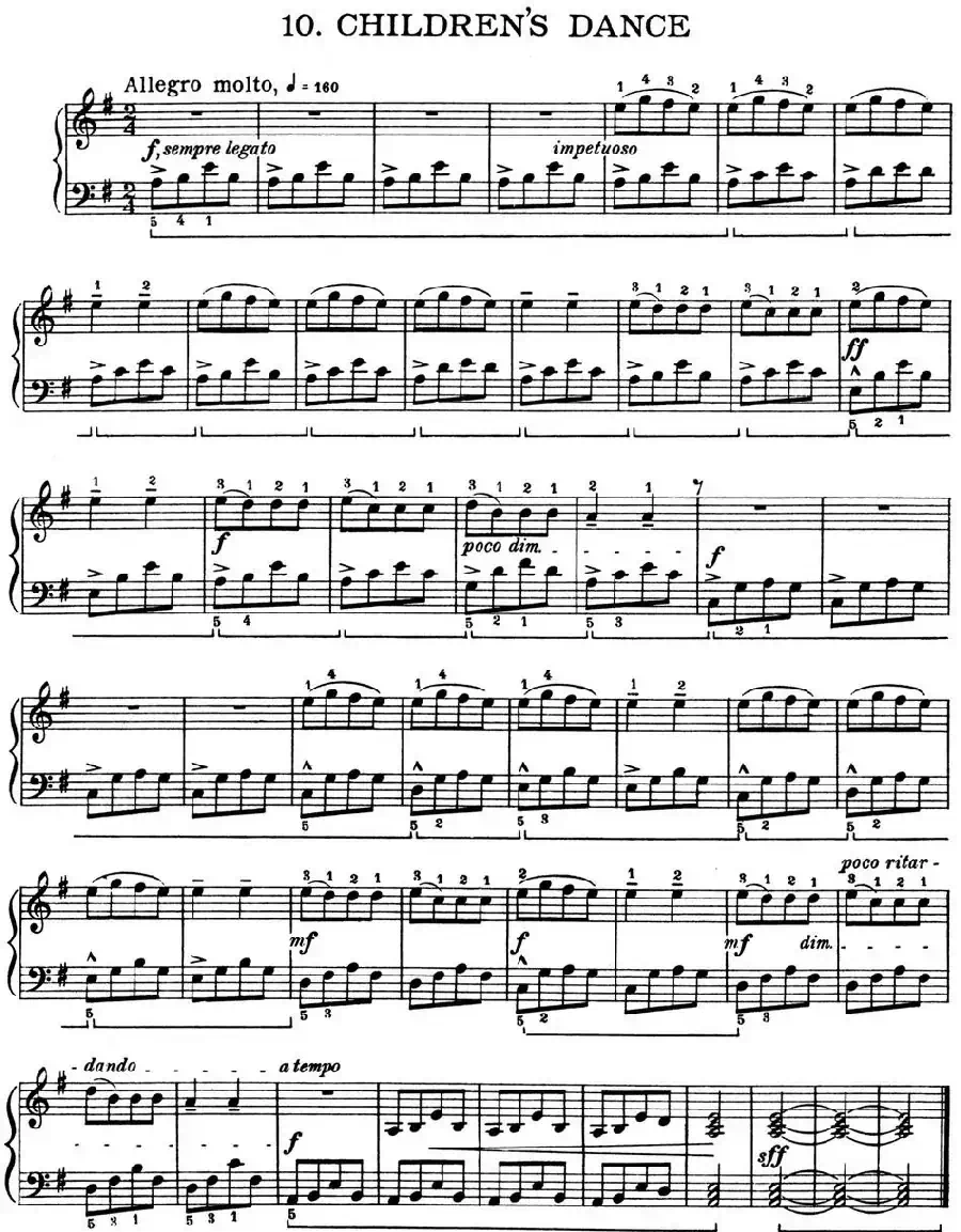 For Children Sz.42（献给孩子们·10）