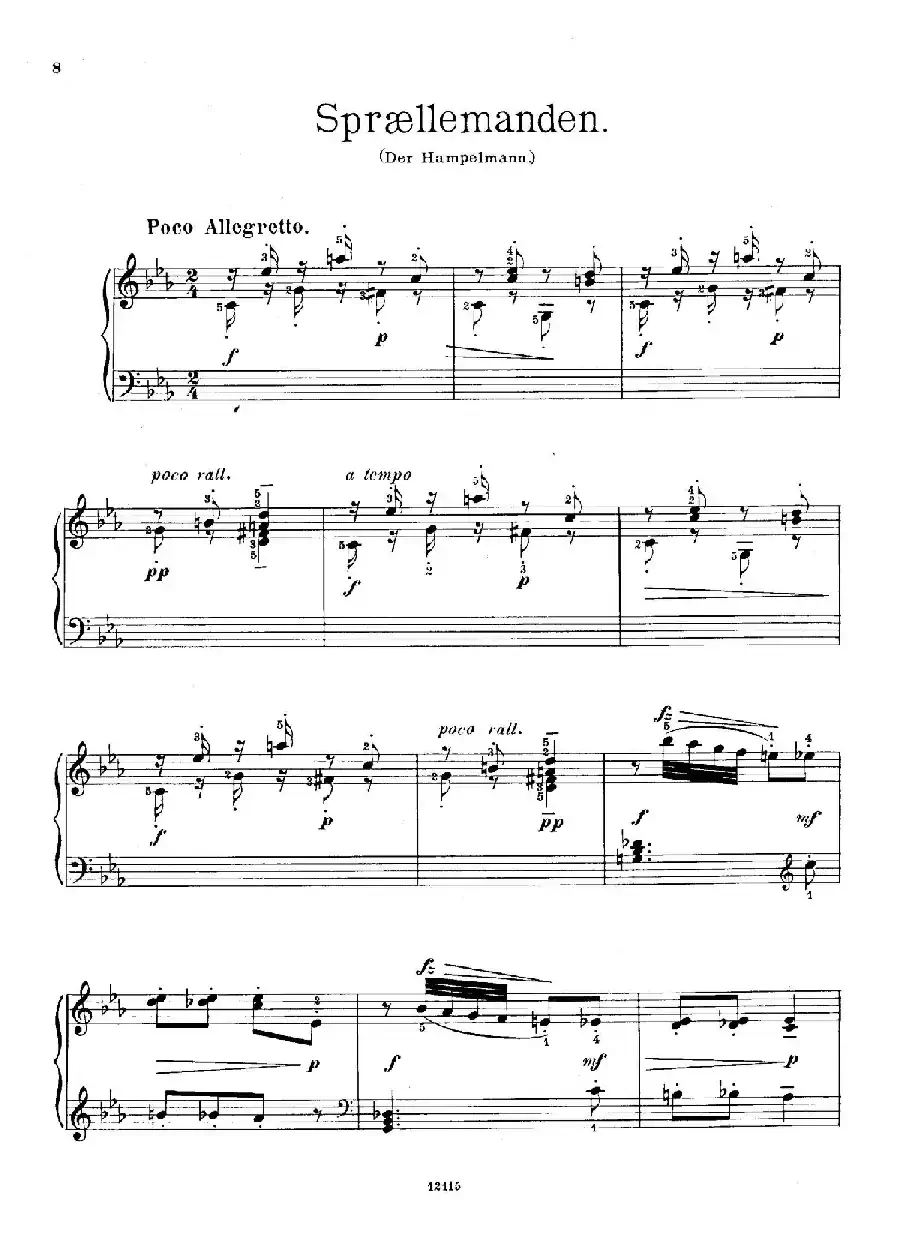 Six Humorous Bagatelles Op.11（6首幽默小品·4）