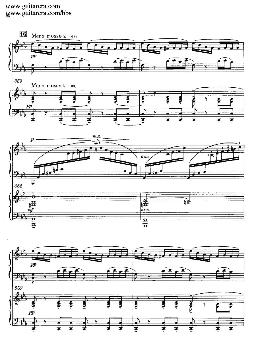 c小调第二钢琴协奏曲 Op.18（双钢琴·第一乐章）