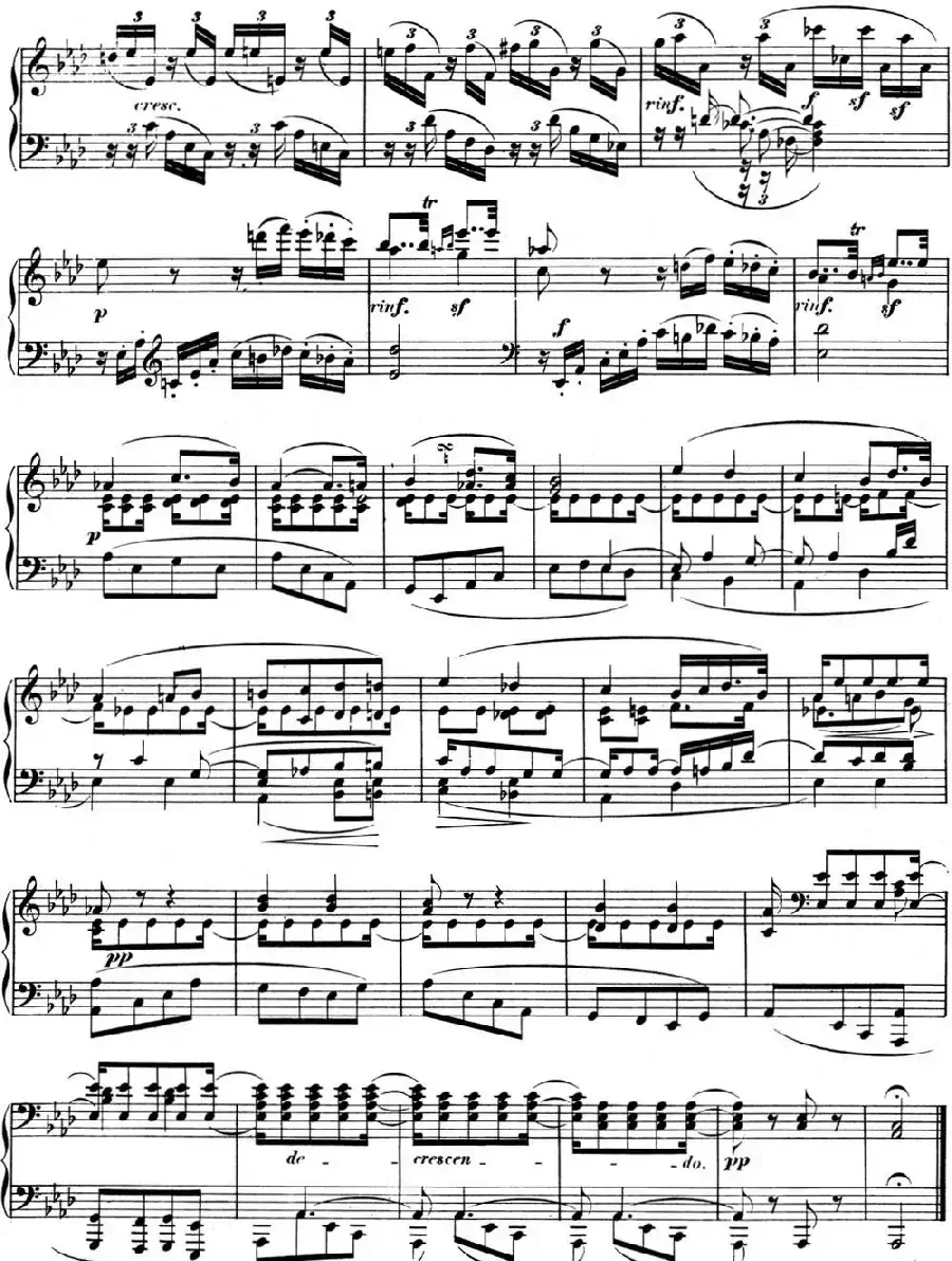 贝多芬钢琴奏鸣曲05 c小调 Op.10 No.1 C minor