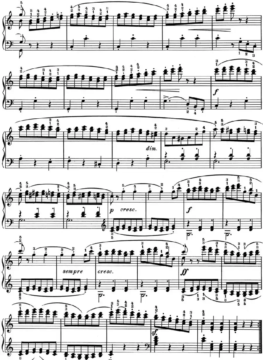 25首车尔尼Op.748练习曲（NO.23）