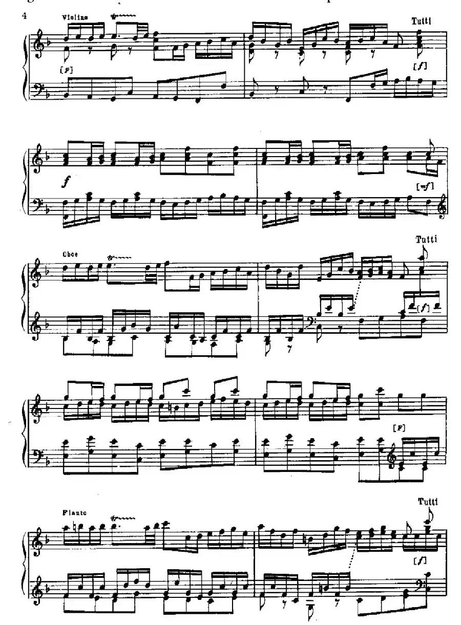 Brandenburg Concerto No.2 in F Major BWV.1047（F大调第二勃兰登堡协奏曲·钢琴独奏版）