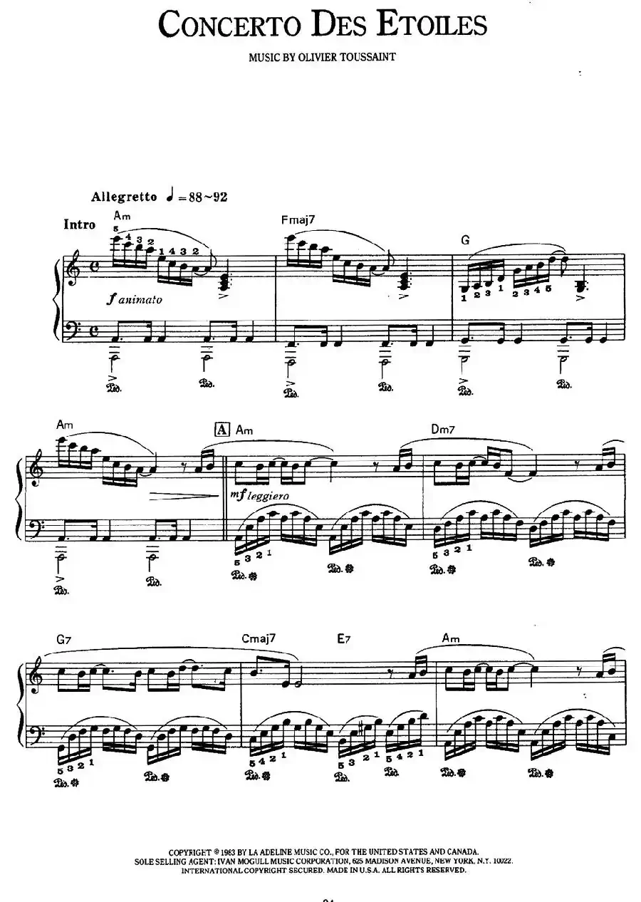 Concerto Des Etoiles(星空协奏曲)