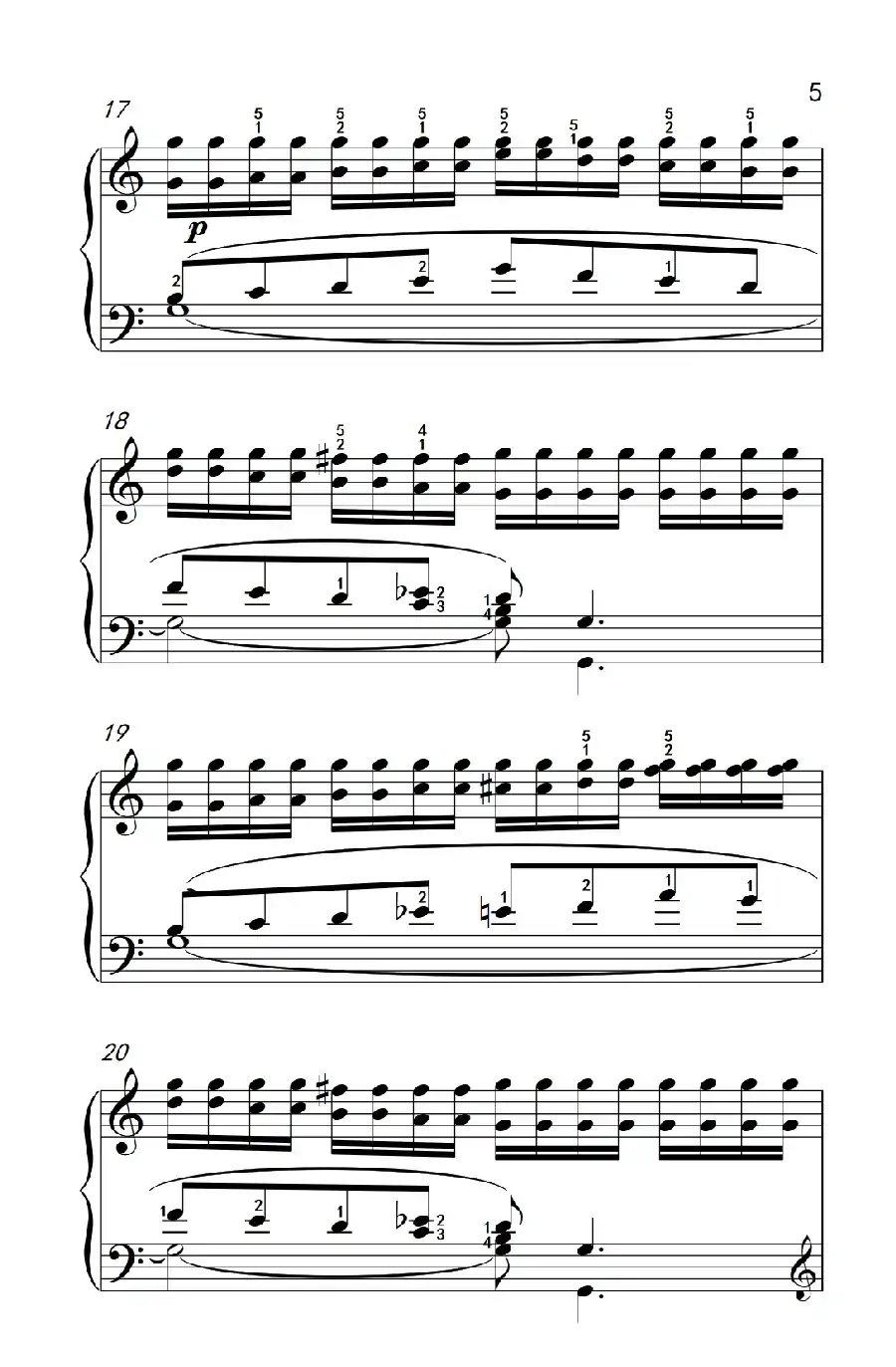 莫什科夫斯基 钢琴练习曲(第四首)