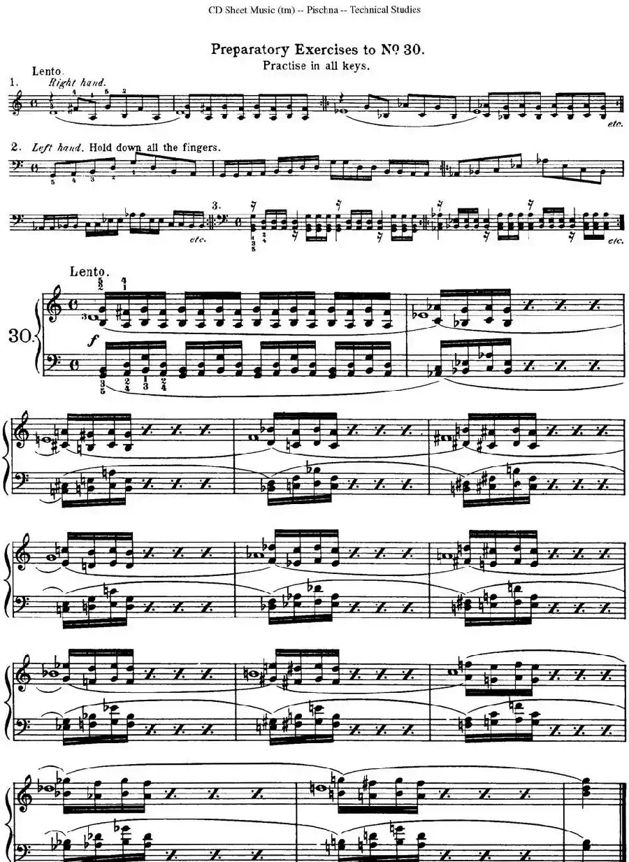 Technical Studies 60 Progressive Exercises （60首钢琴循序渐进练习曲 P41——50）
