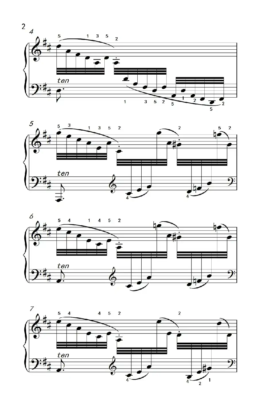 第六级 2.练习曲（中央音乐学院 钢琴（业余）考级教程 4-6级）