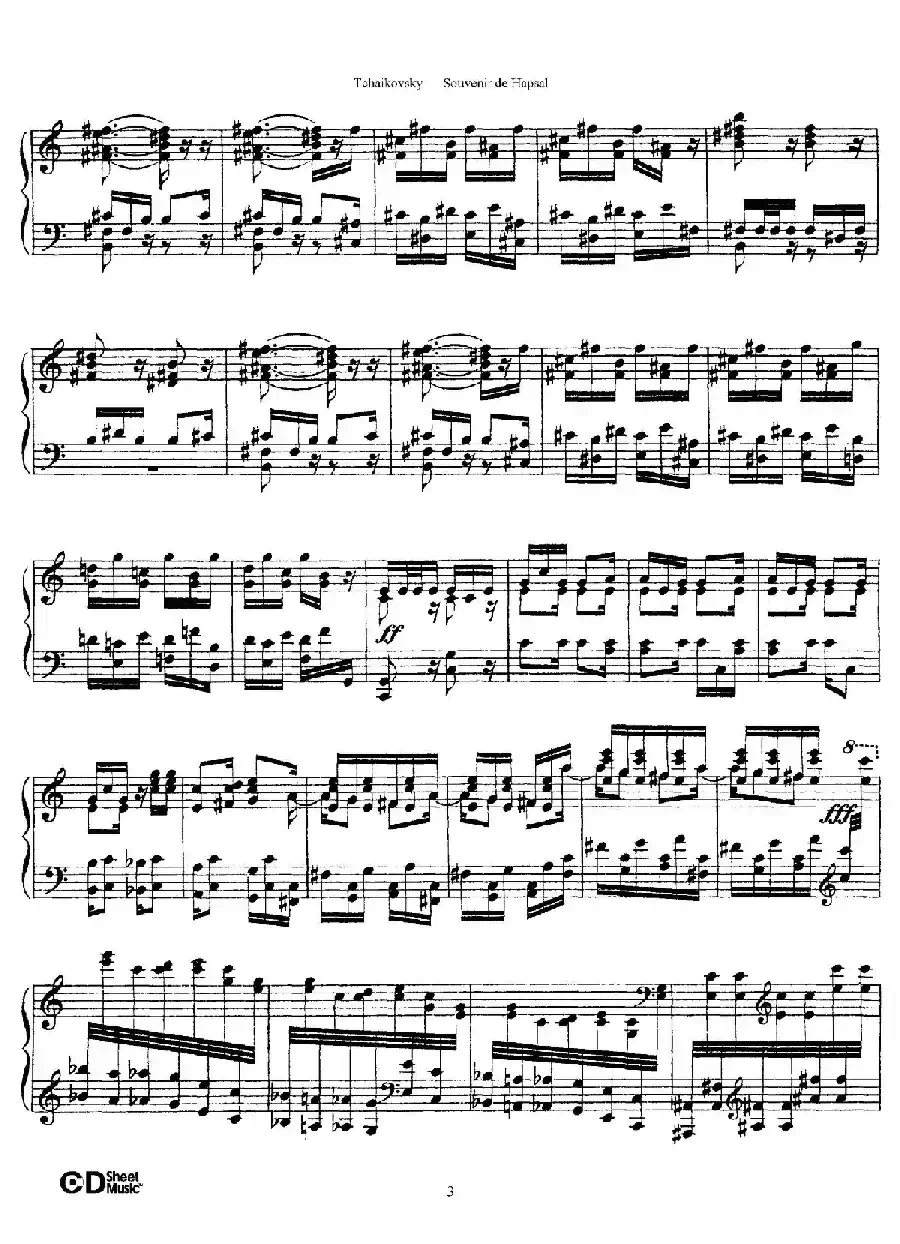 Souvenir de Hapsal Op.2（哈普萨的回忆·1）