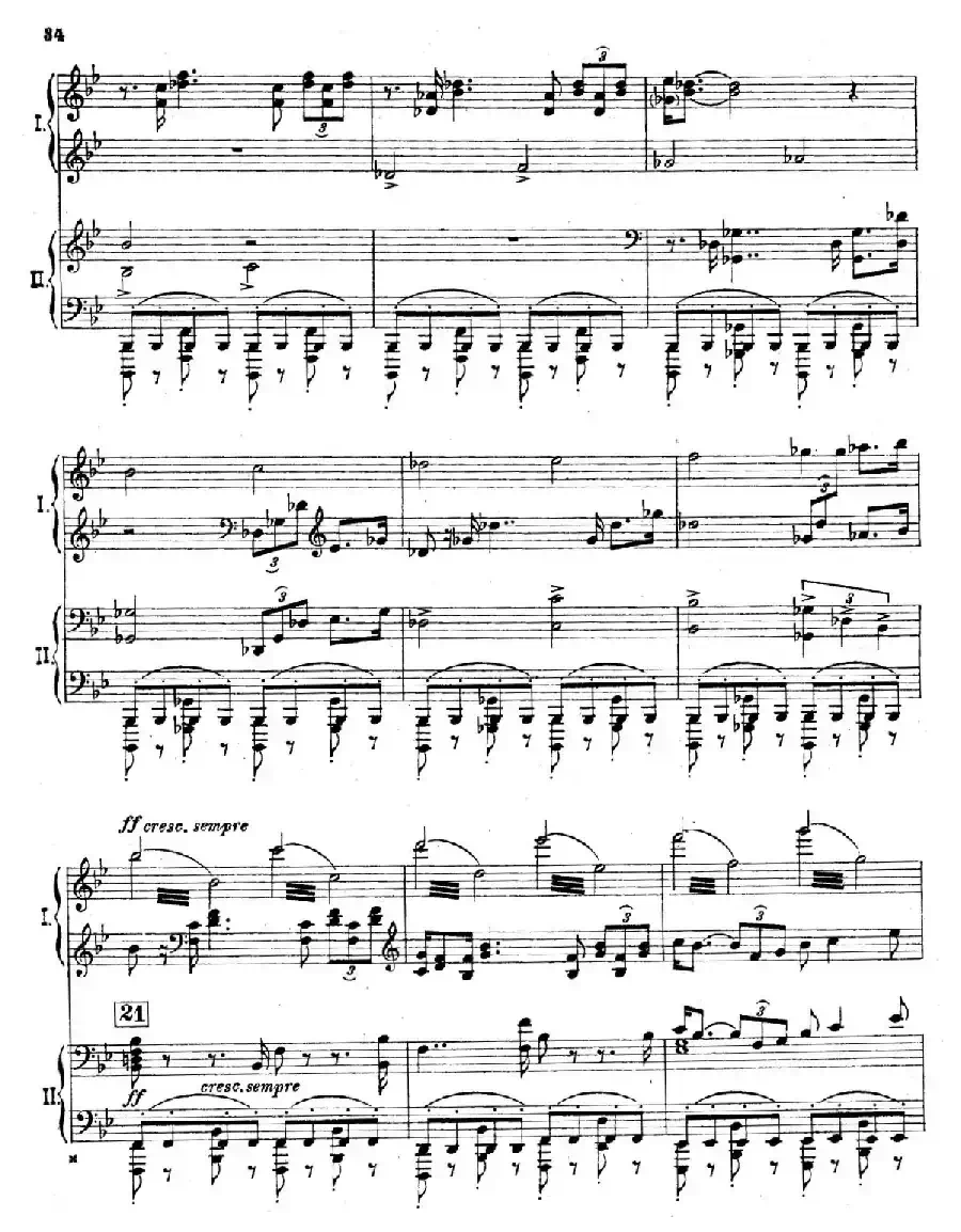 The Pines of Rome（交响诗《罗马的松树》·双钢琴）（第四部分：阿皮亚大道上的松树）