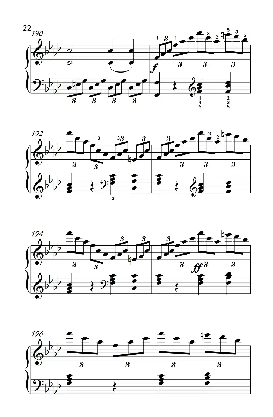 奏鸣曲 Opus 2 Nr.1 第四乐章(贝多芬奏鸣曲集 1)