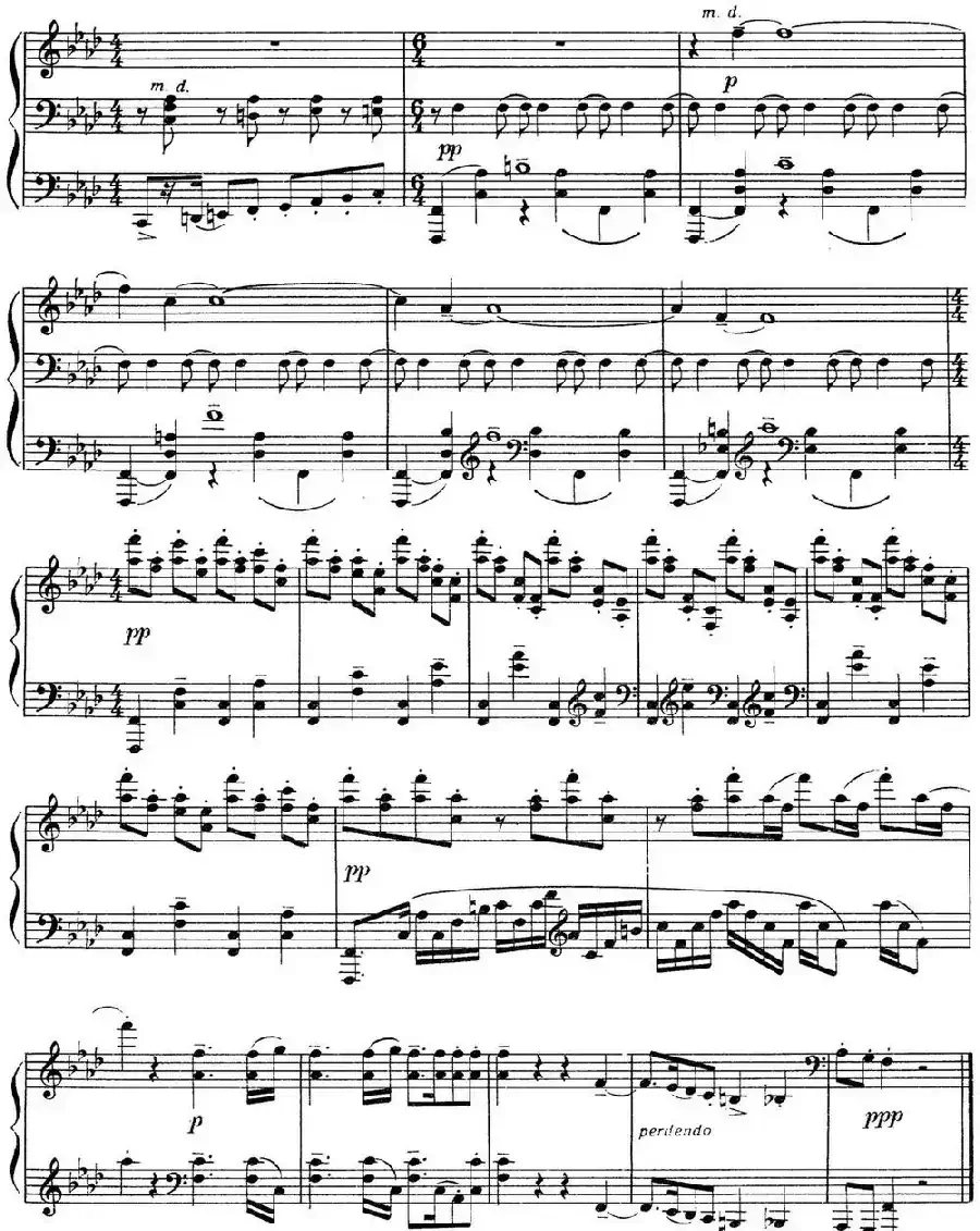 拉赫玛尼诺夫 音画练习曲1 Etudes tableaux Op.33 No.1