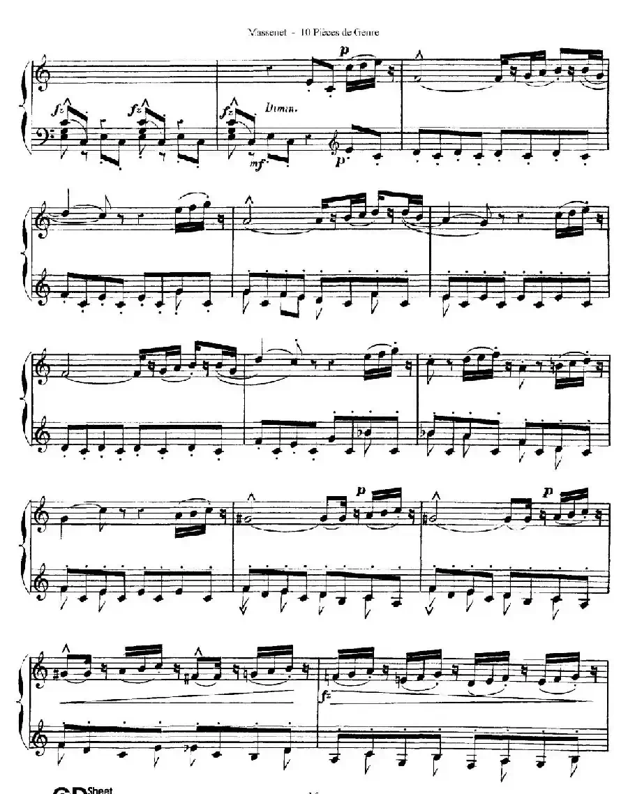 Dix Pièces de Genre Op.10（10首个性小品·Ⅳ）