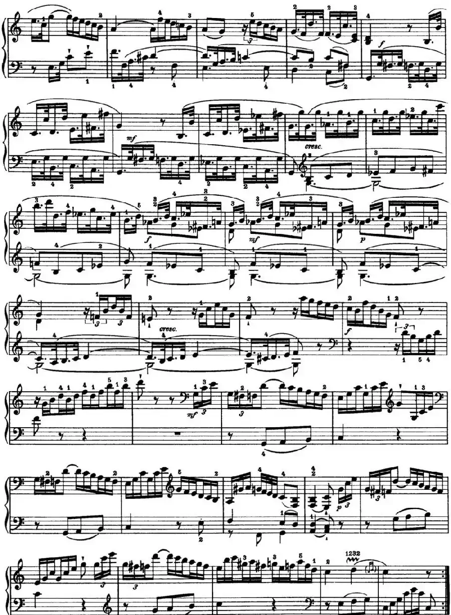 海顿 钢琴奏鸣曲 Hob XVI 21 in C major