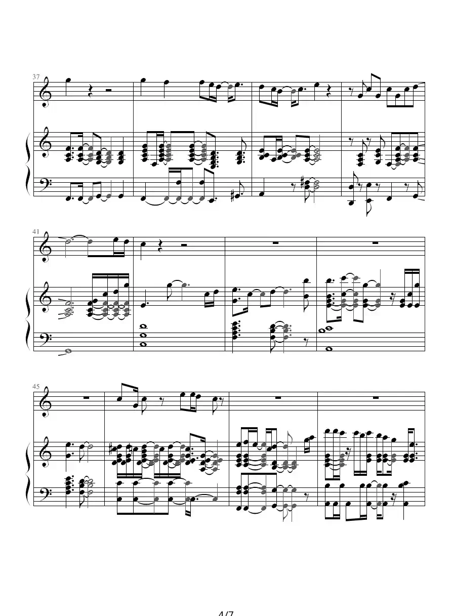 在每一秒里都想见到你（钢琴伴奏谱）