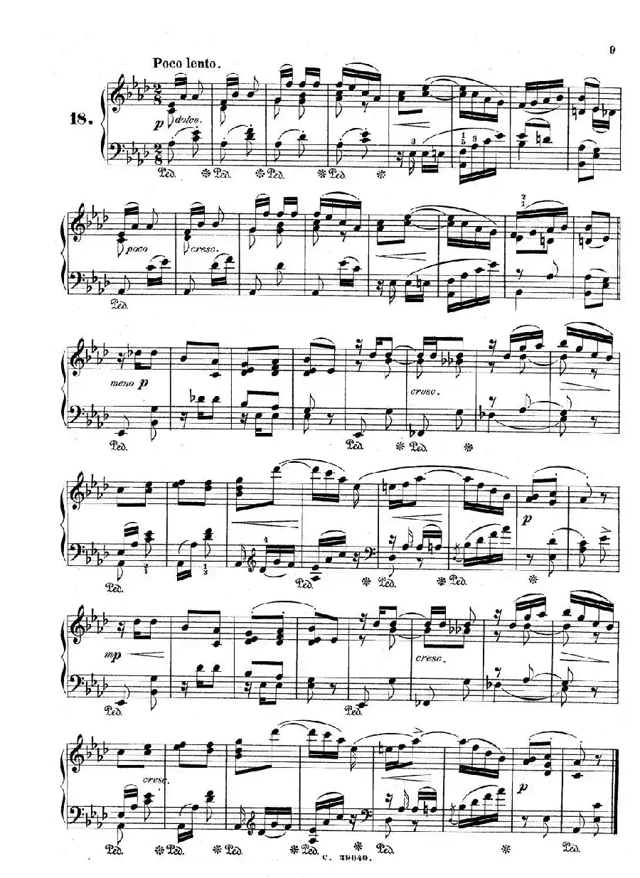 36 Etudes Rhythmiques et Melodiques Op.105（36首节奏与旋律练习曲 16—20）