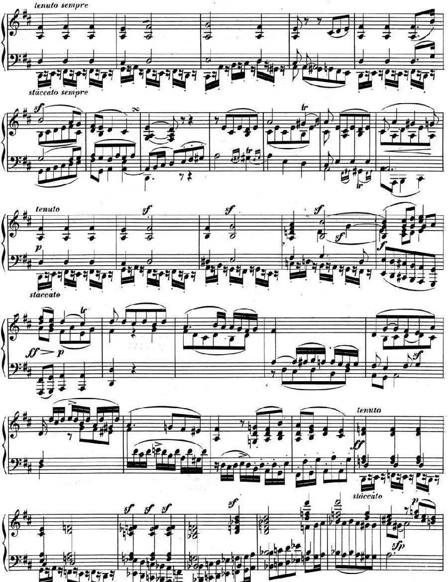 贝多芬钢琴奏鸣曲02 A大调 Op.2 No.2 A major