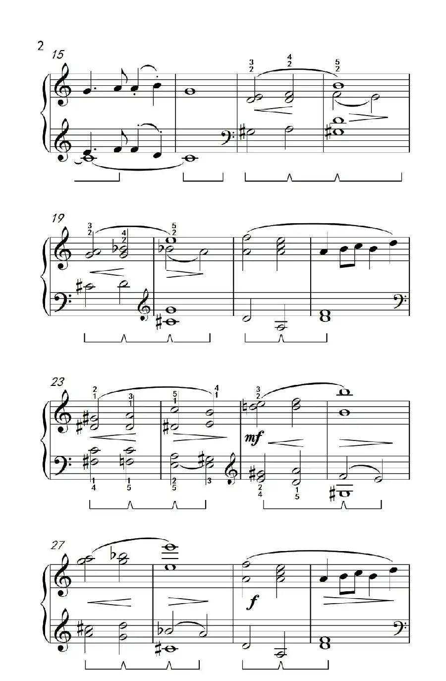 A小调协奏曲（约翰·汤普森 成人钢琴教程 第二册）