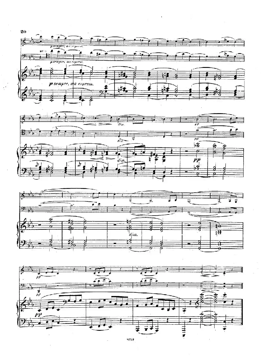 Piano Trio No.3 in c Minor Op.101（c小调第三钢琴三重奏）