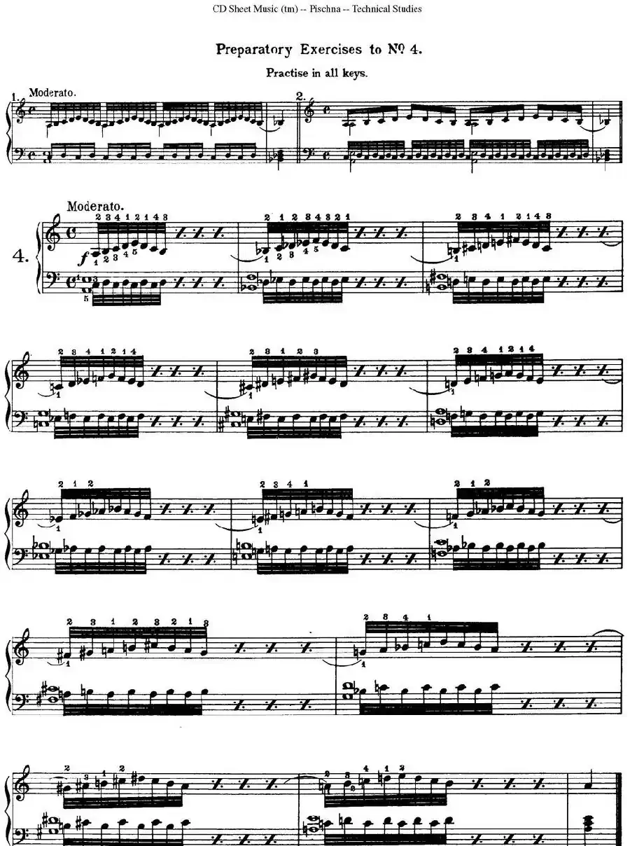 Technical Studies 60 Progressive Exercises （60首钢琴循序渐进练习曲 P1——10）