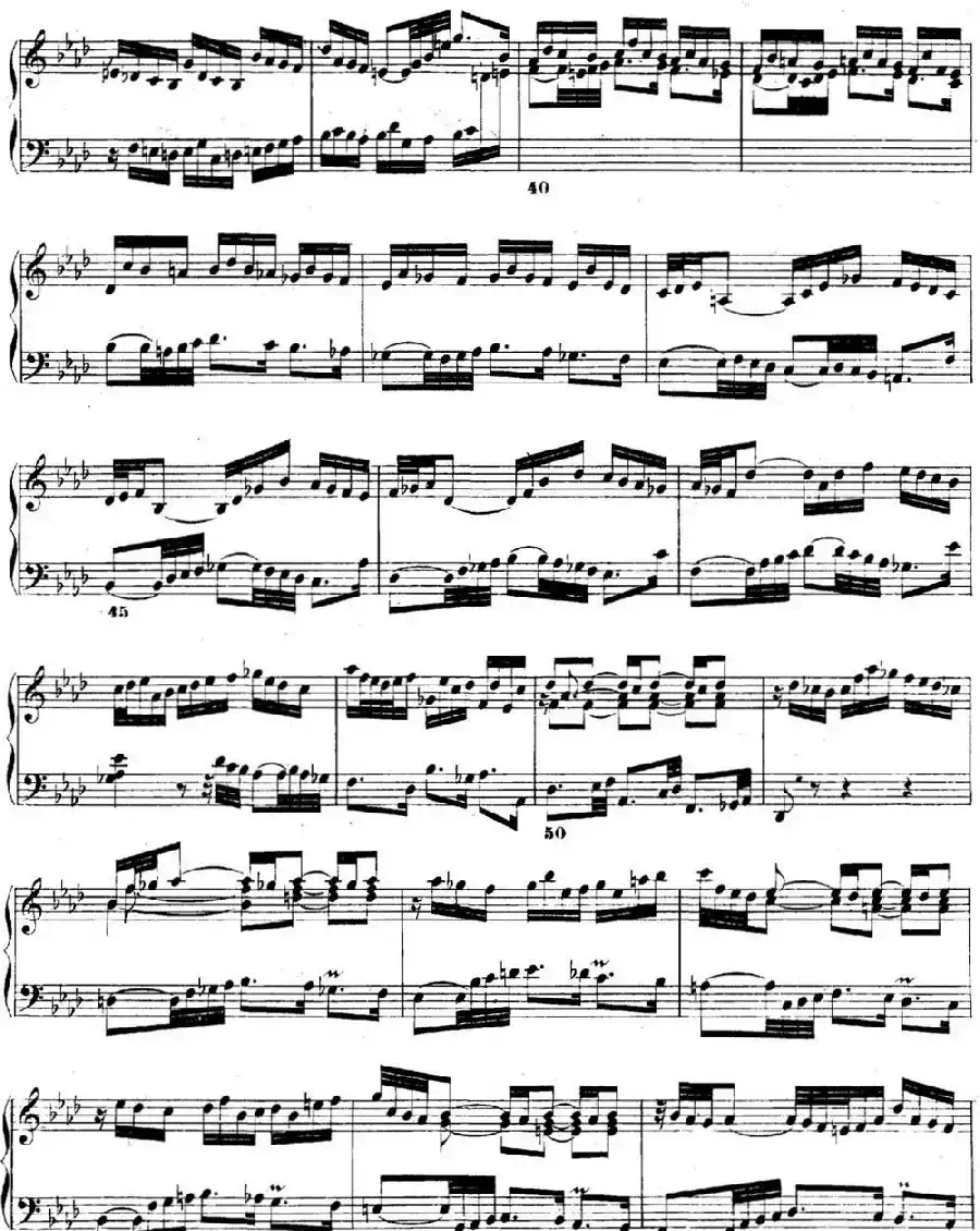 巴赫《平均律钢琴曲集·第二卷》之前奏曲(NO.17)