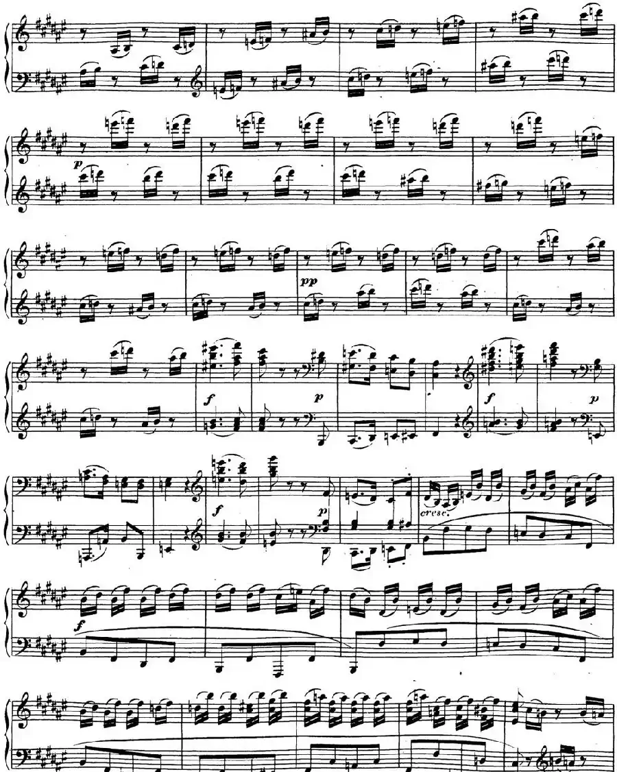 贝多芬钢琴奏鸣曲24 泰丽莎 升F大调 Op.78 F-sharp major