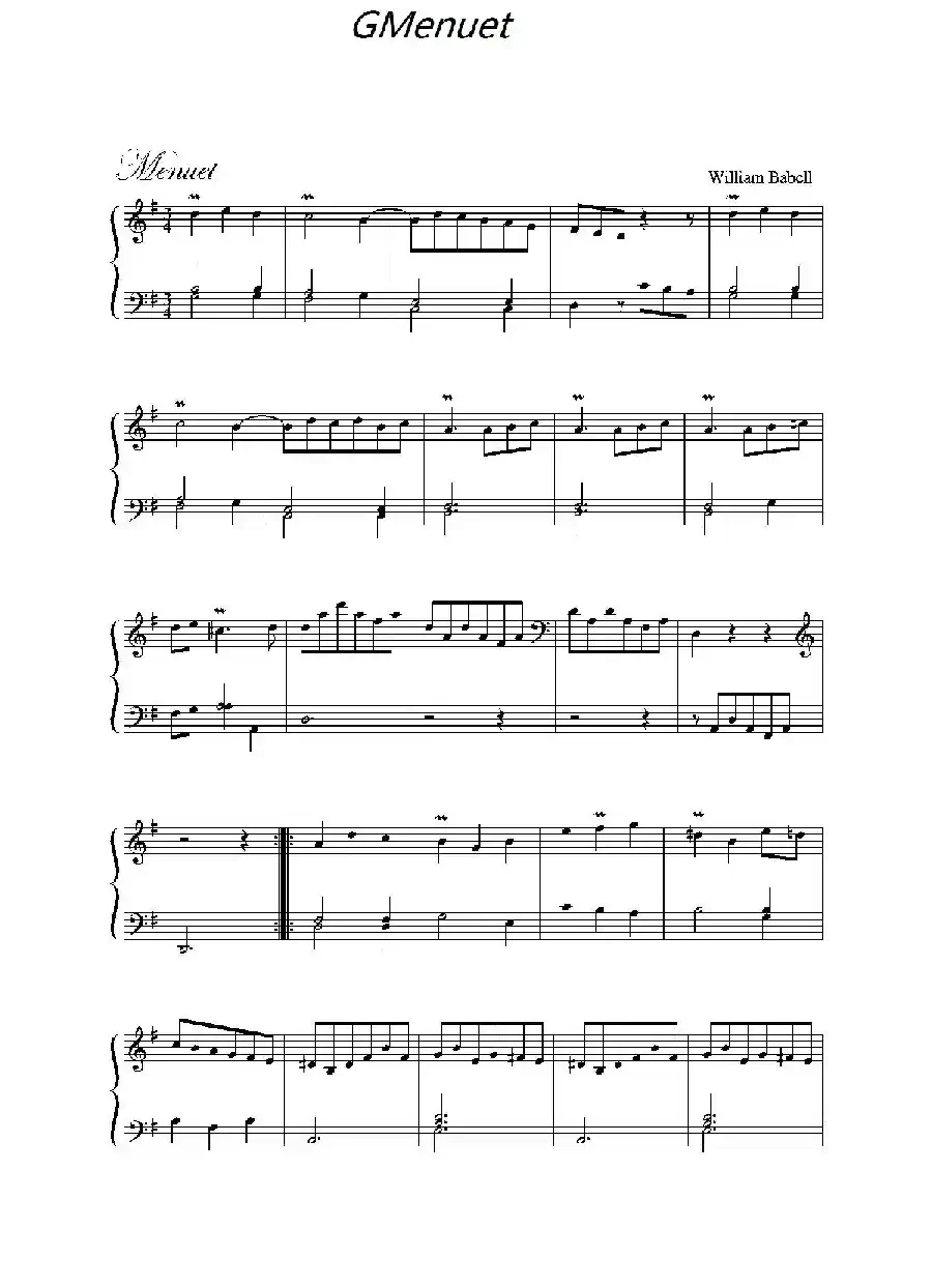 GMenuet