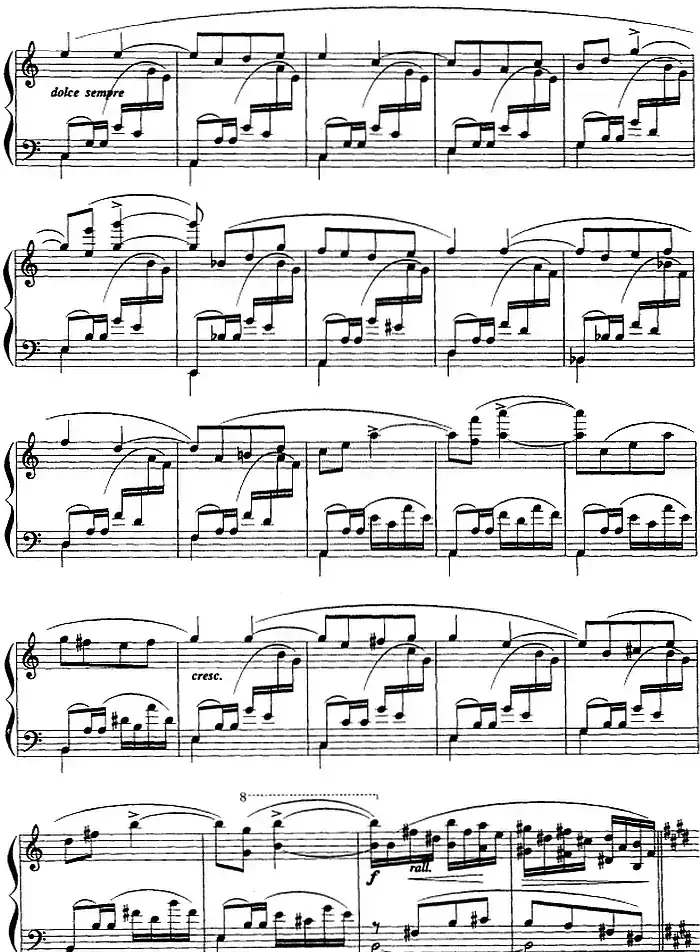 现代钢琴曲：8、摇篮曲（Op.56，No.1）