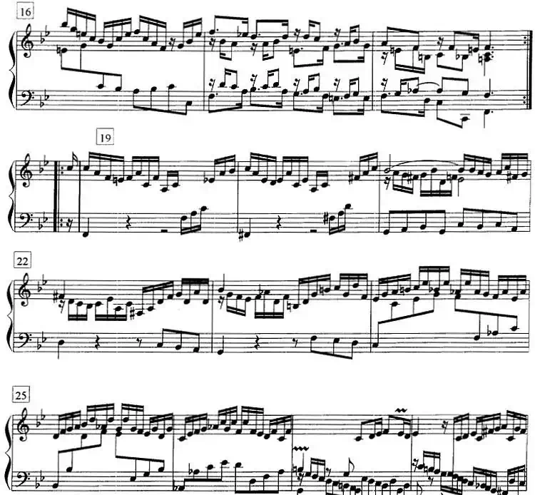 钢琴教程第七级 复调曲 帕蒂塔（第一套）