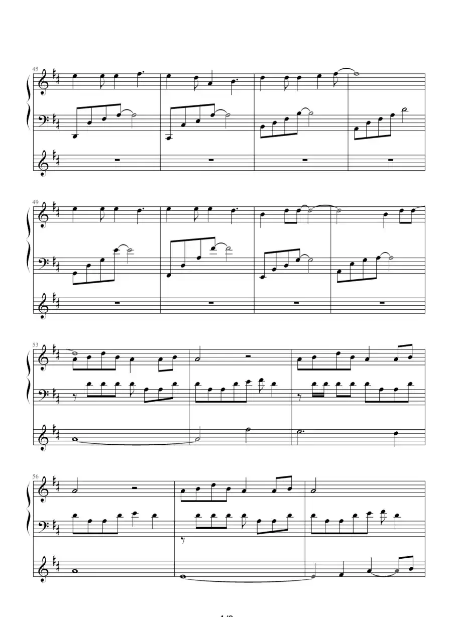 千里之外（钢琴弹唱谱）