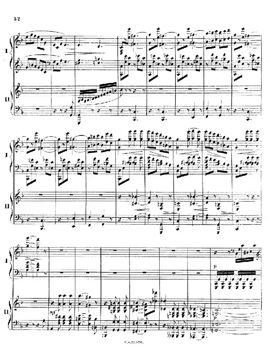 Piano Concerto No.2 in F Major Op.35（F大调第二钢琴协奏曲·Ⅱ·双钢琴）