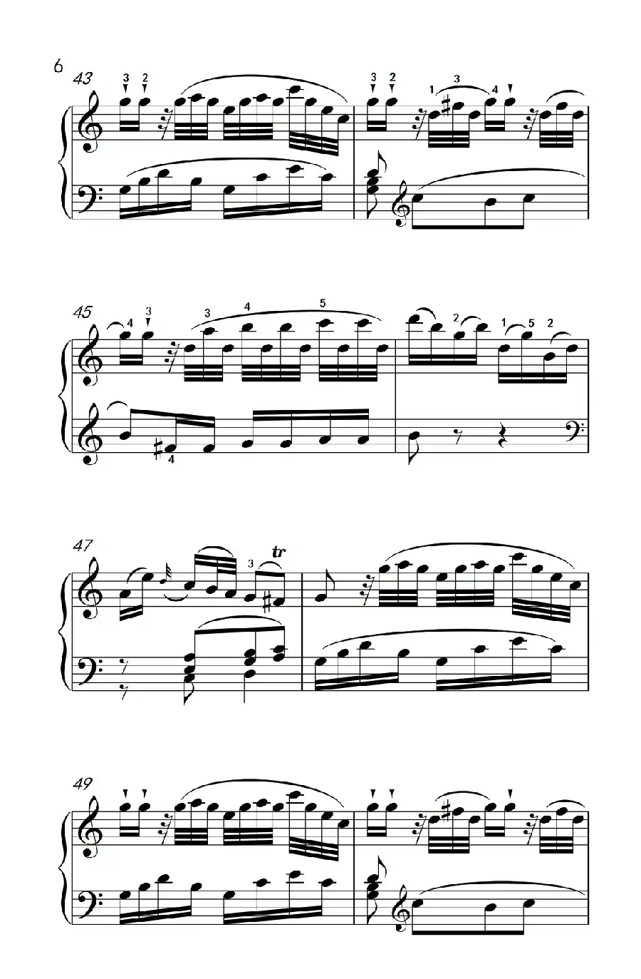 第八级1.C大调奏鸣曲 第一乐章 K.330（中央音乐学院 钢琴（业余）考级教程 7-9级）