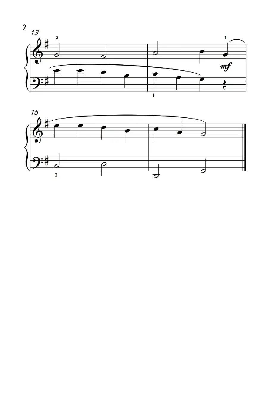 第二级 1.对话（中央音乐学院 钢琴（业余）考级教程 1-3级）