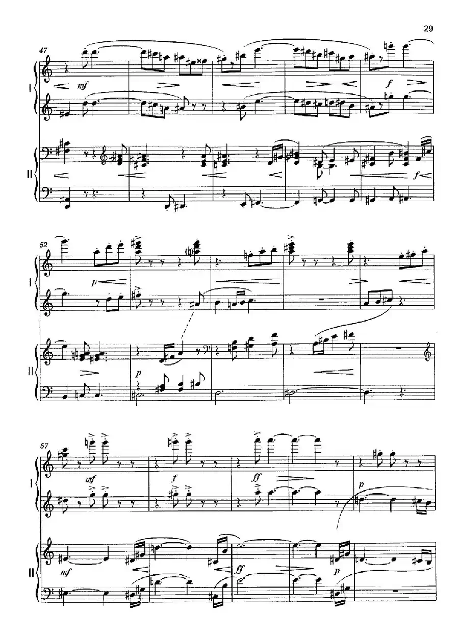 Vier Bagatellen Op.70（4首小品·Ⅳ·四手联弹）