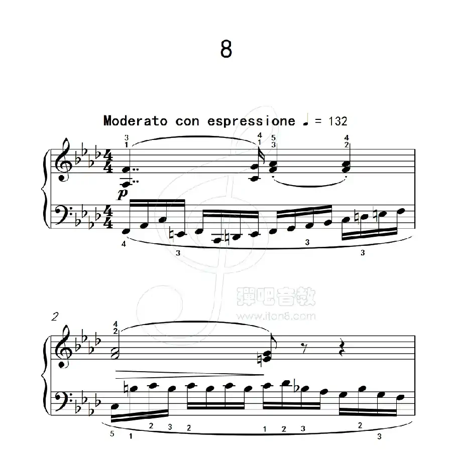 练习曲 8（克拉莫钢琴练习曲60首）