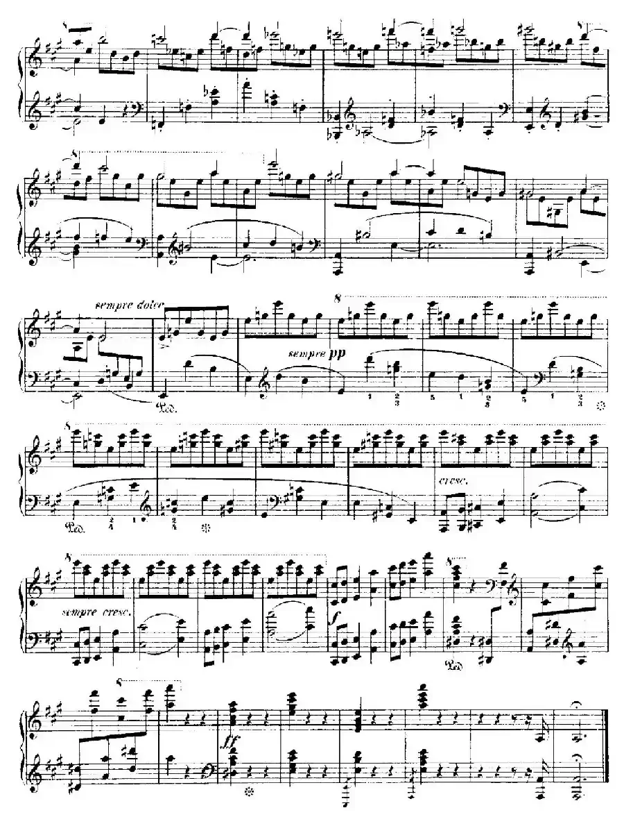 4 Valses Caprice（4首随想圆舞曲）（No. 1 in A）