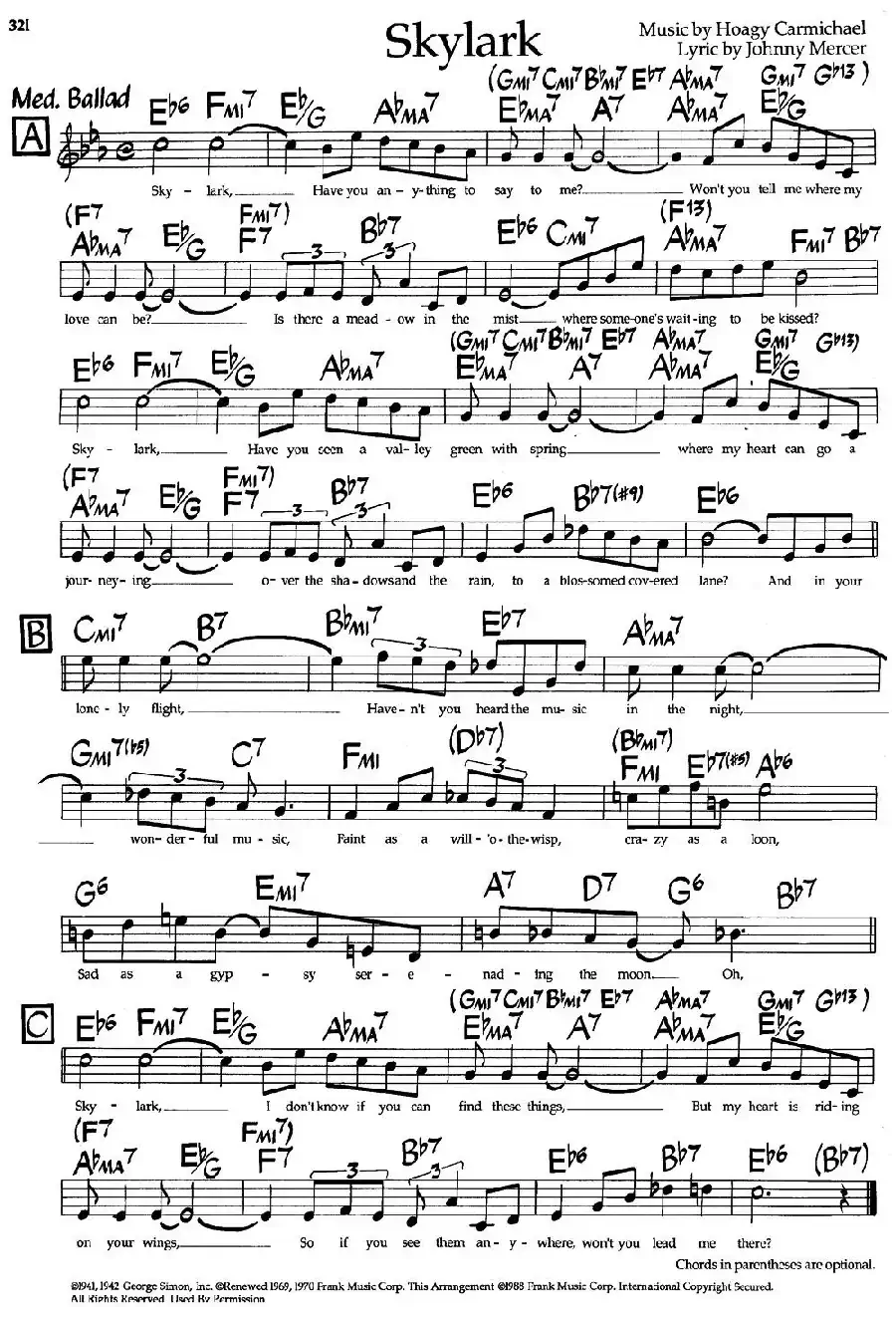 Skylark（爵士钢琴曲）