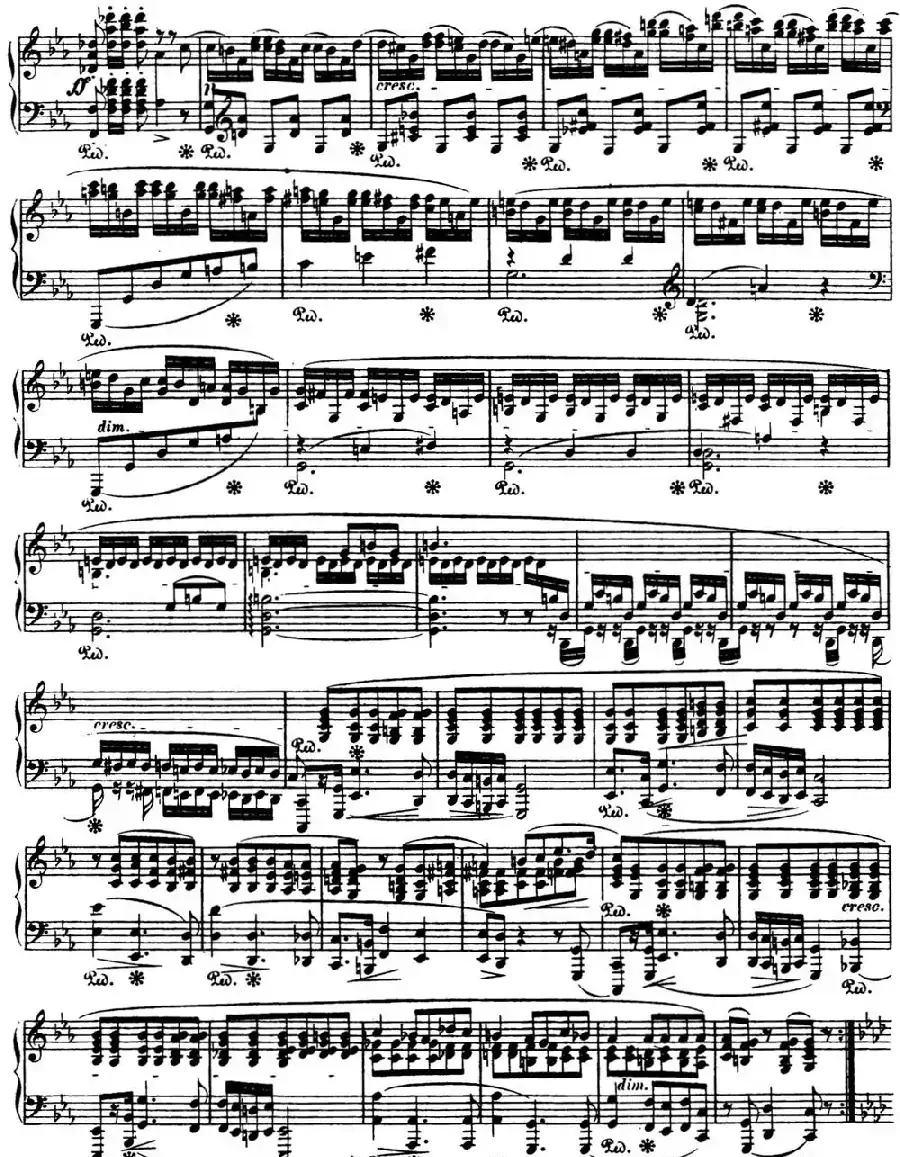 肖邦 波兰舞曲 Op.40 No.2 c小调 Polonaise