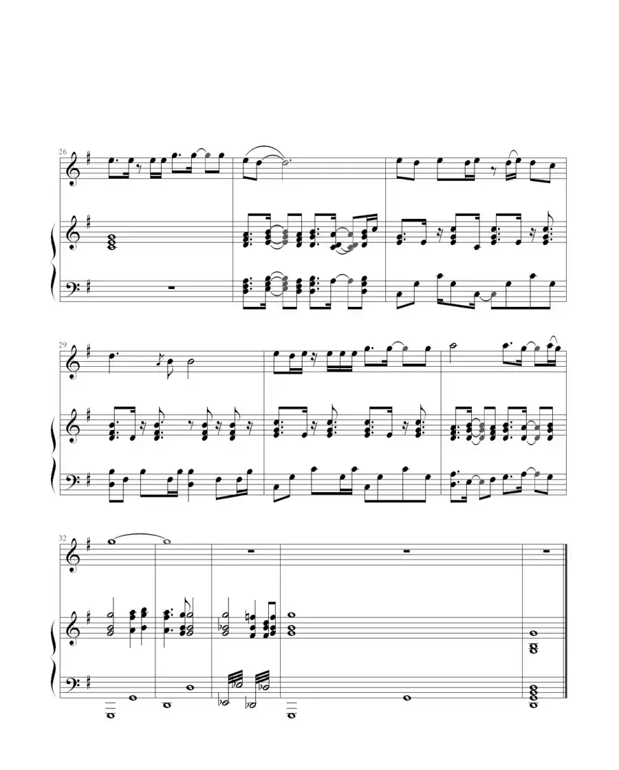 千万次的问(钢琴伴奏谱)