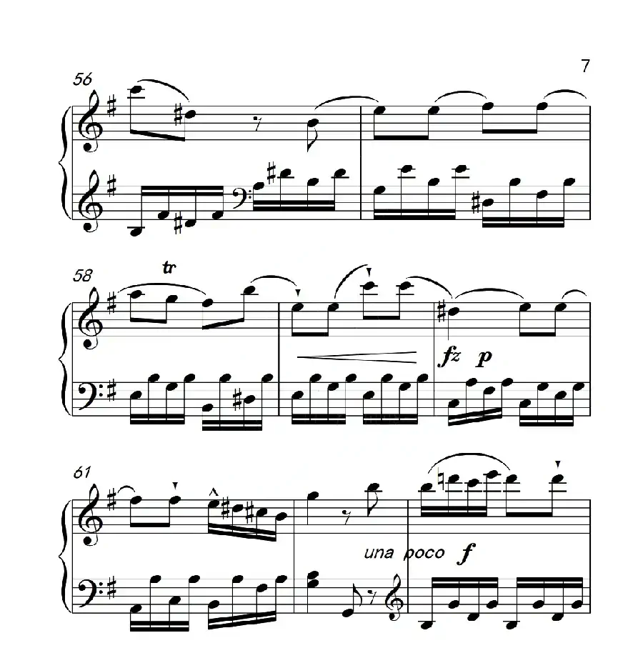 第六级A组 奏鸣曲(中国音乐学院钢琴考级作品1~6级)