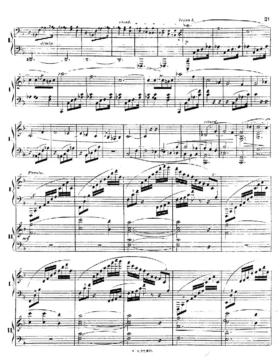 Piano Concerto No.2 in F Major Op.35（F大调第二钢琴协奏曲·Ⅰ·双钢琴）