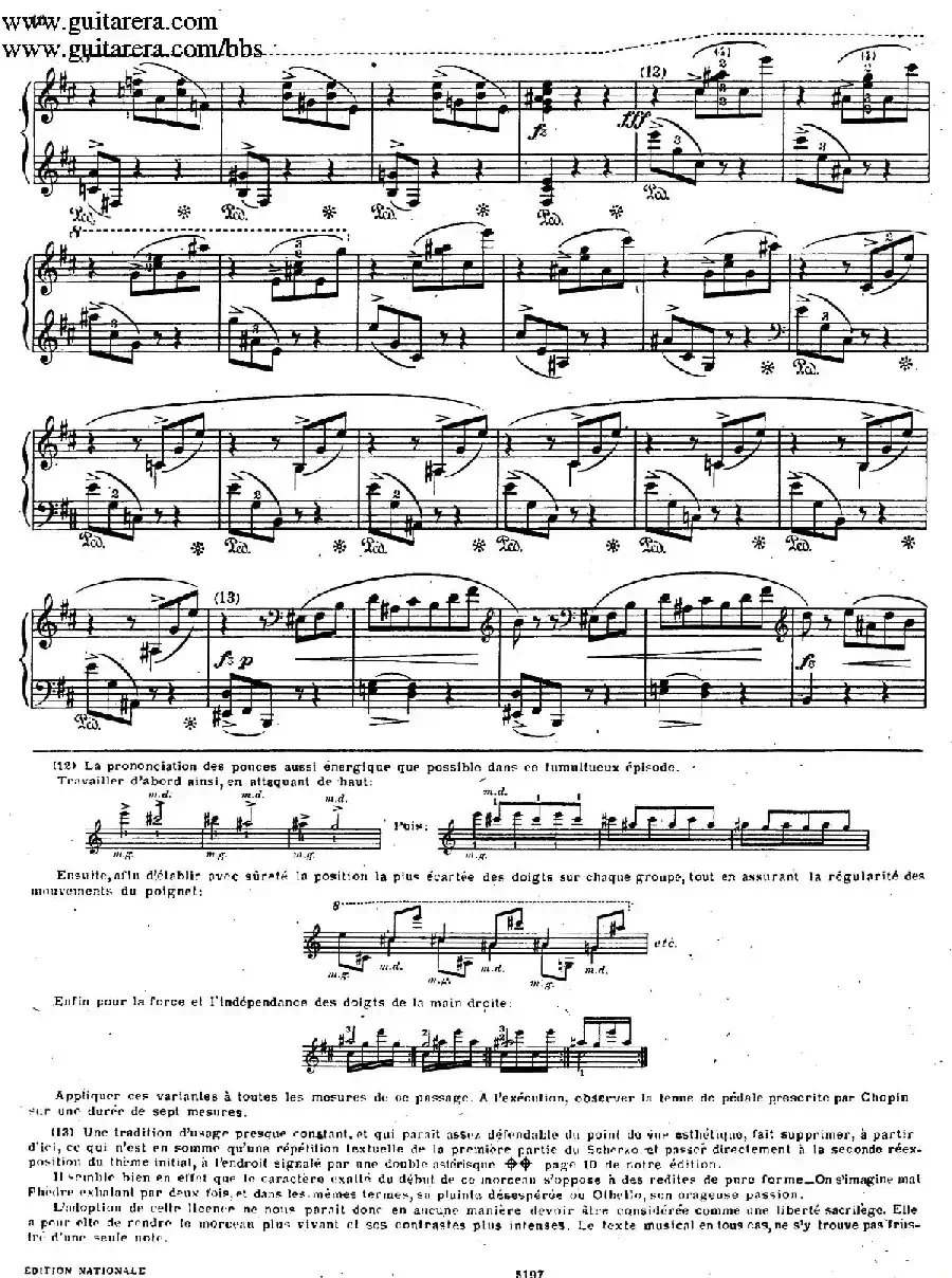 Scherzo No.1 in b Minor Op.20（b小调第一谐谑曲）